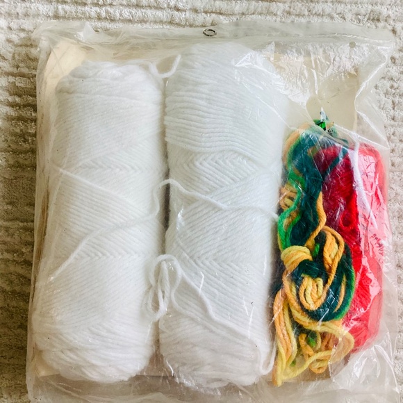 Vintage 1978 Columbia Minerva Crochet Christmas Stocking Idea Kit New Personaliz - Picture 7 of 10